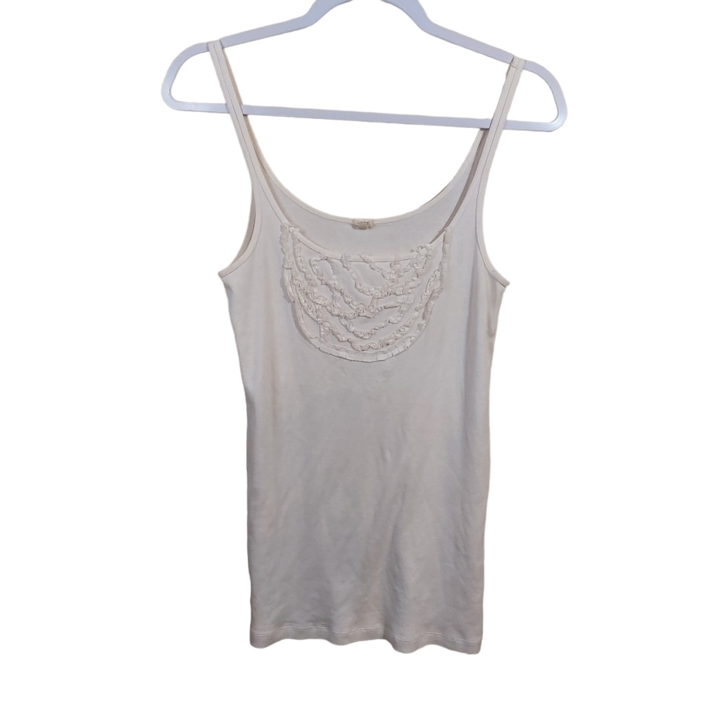 J CREW LADIES COTTON TANK TOP- M